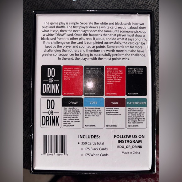 Gently Used: Do or Drink Adult Card Game (21+) - Picture 2 of 6